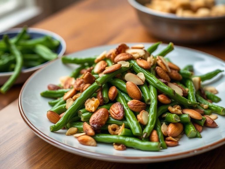 Smoky Almond Green Bean Salad