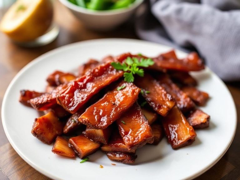 Smoky Maple-Glazed Tempeh Bacon
