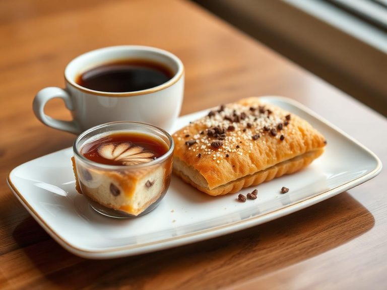 Snack with coffee or tea