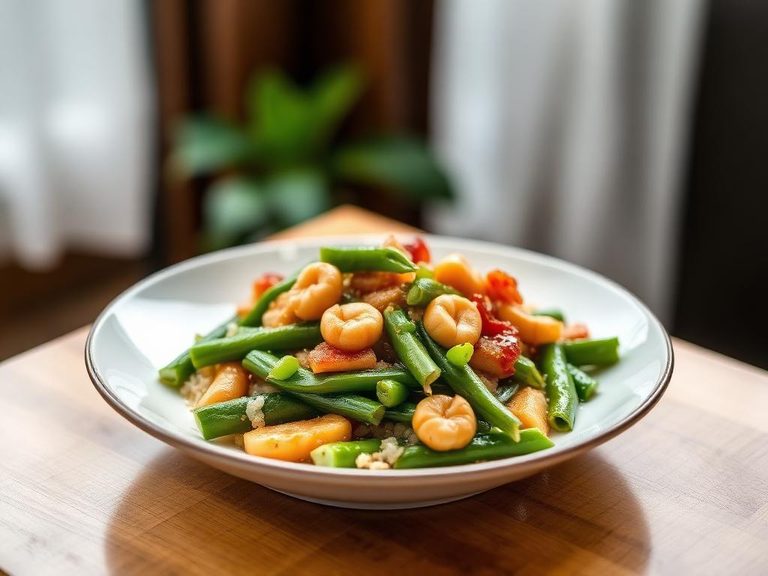 Snow pea and water chestnut stir-fry