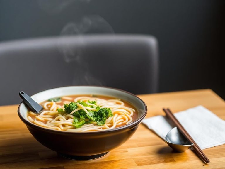 Soba noodle soup