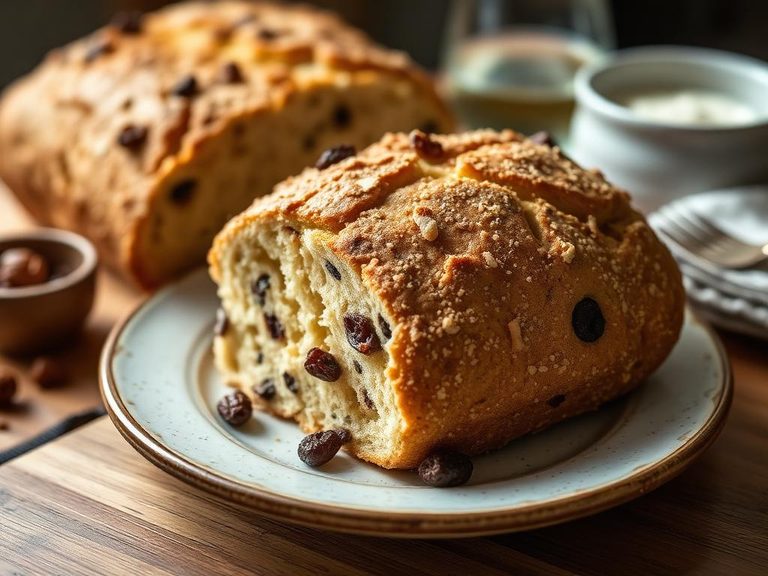 Soda Bread with raisins and caraway