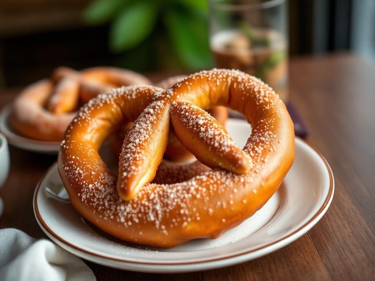 Soft Pretzel with Cinnamon Sugar