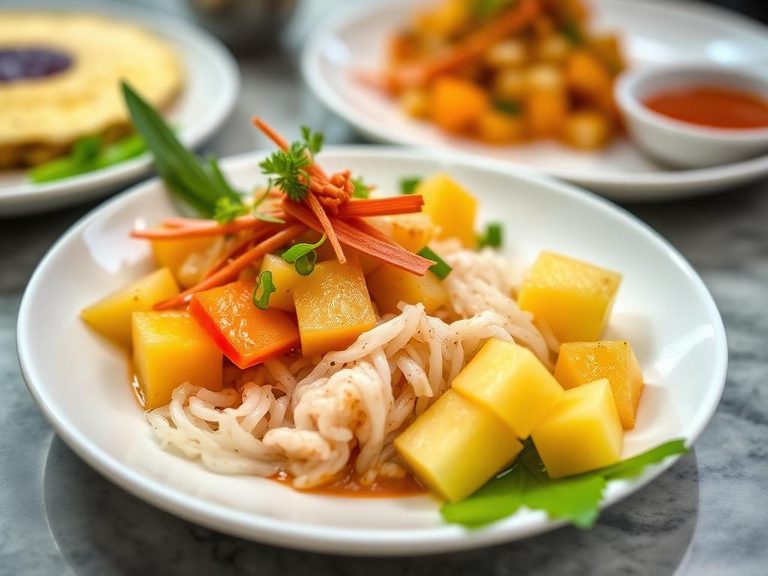 Som Tum with Pineapple