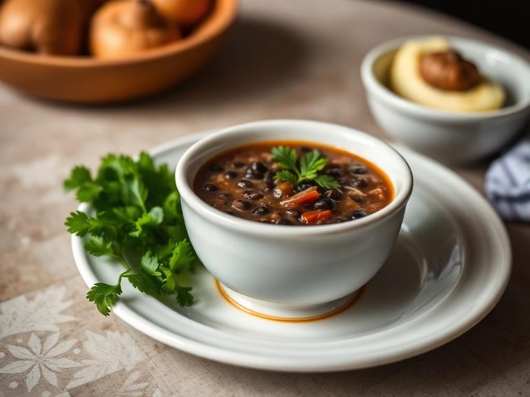 Sopa de Frijoles Negros