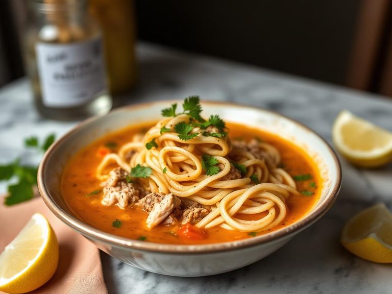 Sopa de Pollo con Fideos