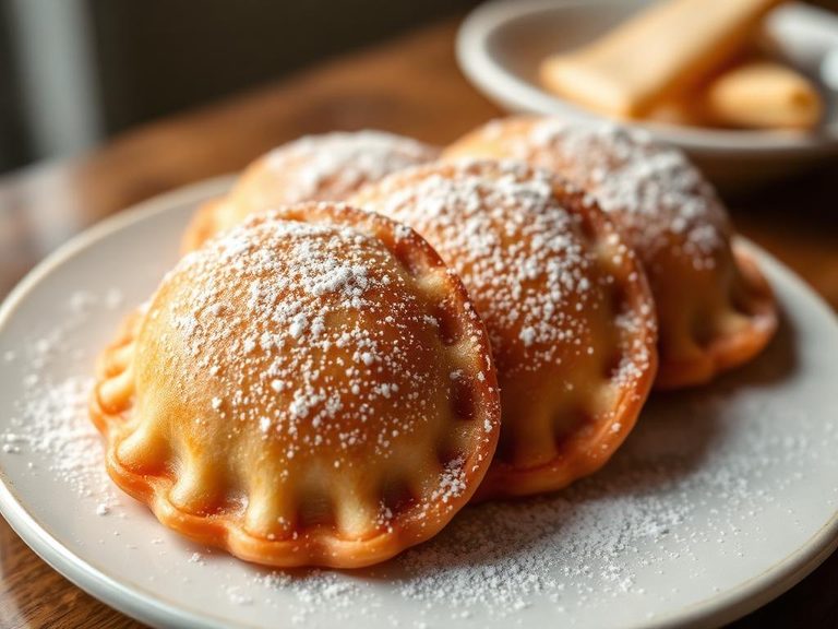 Sopaipillas with powdered sugar