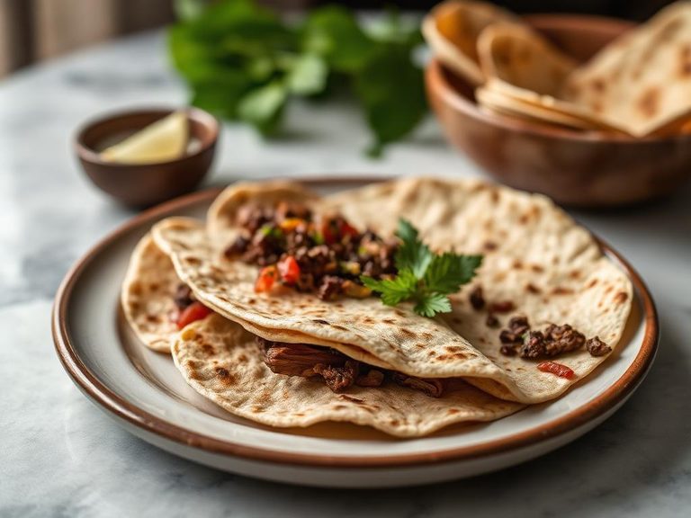 Sorghum flour tortillas