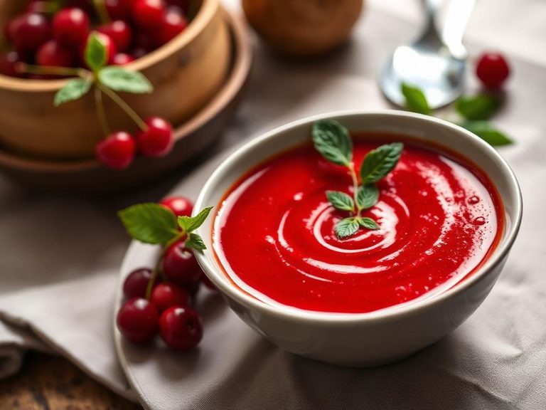 Sour Cherry Soup (Meggyleves)