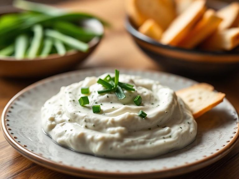 Sour cream and chive dip