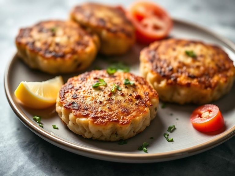 Sourdock and salmon patties