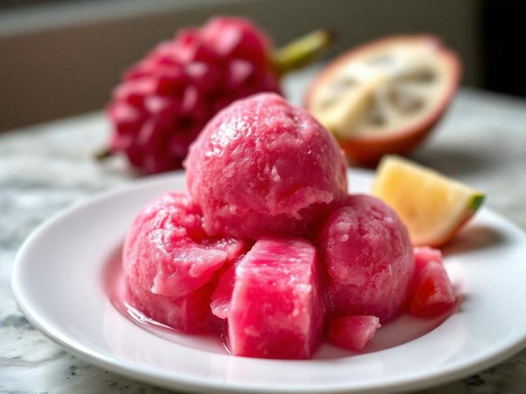 Soursop ice cream or sorbet