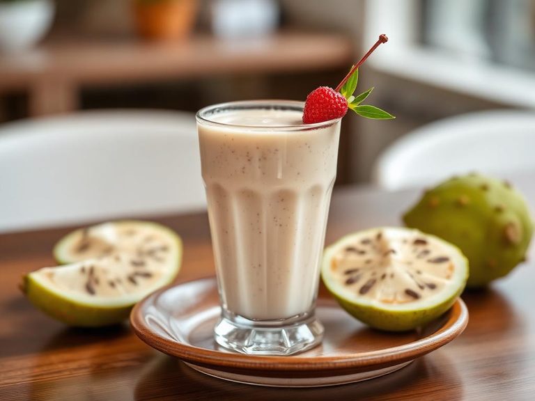 Soursop smoothie or shake