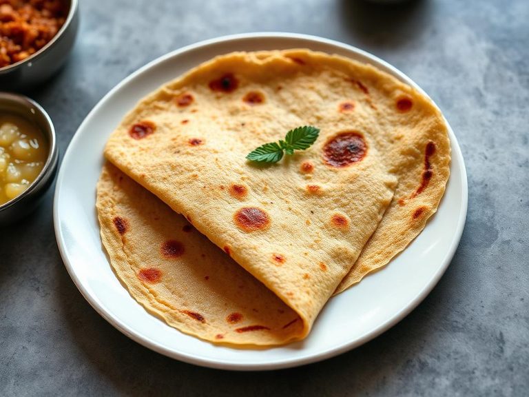 South Indian Dosa (when mixed with urad dal flour)