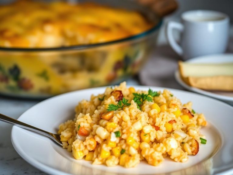 Southern Corn and Rice Casserole