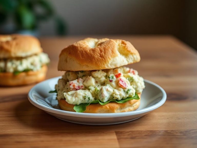 Southern Egg Salad Biscuit Sandwich