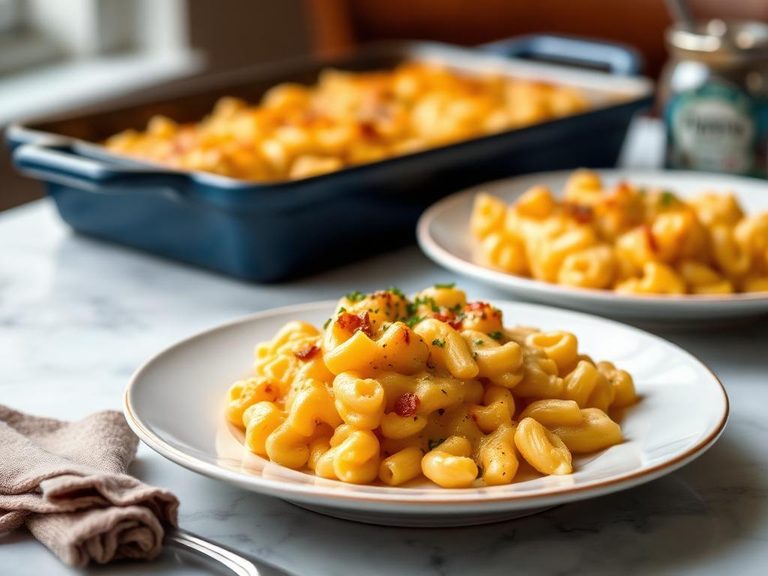Southern-style baked macaroni and cheese