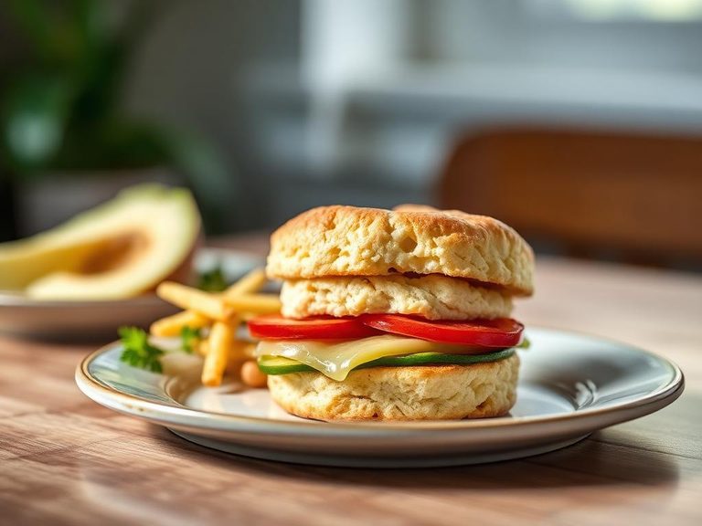 Southern-style biscuit sandwich