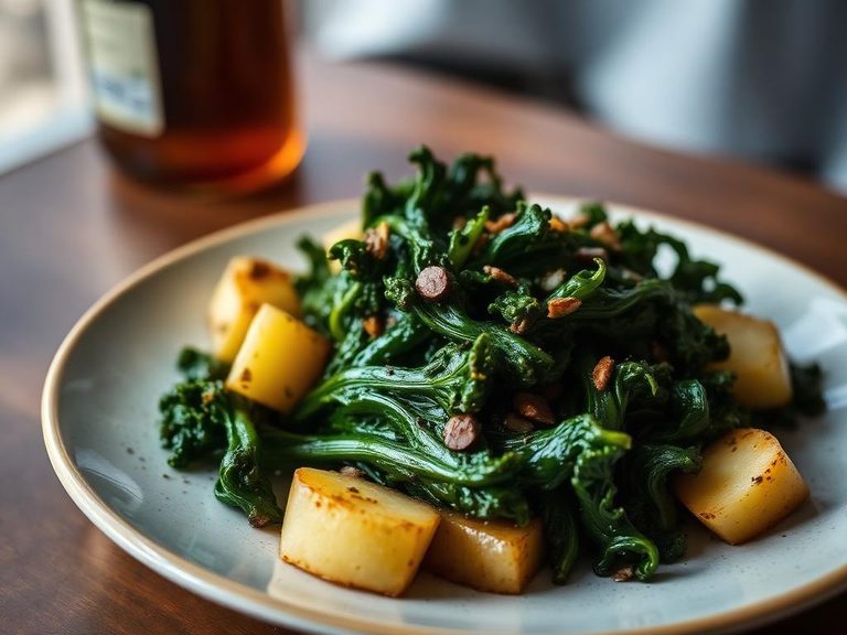 Southern-style Braised Kale with Potatoes