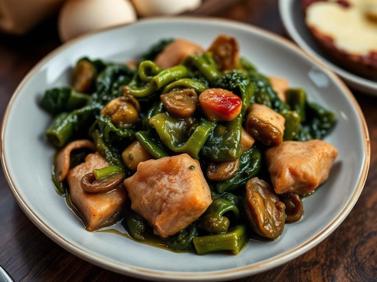 Southern-style collard greens with ham hocks