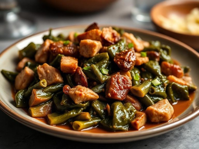 Southern-style collard greens with smoked turkey
