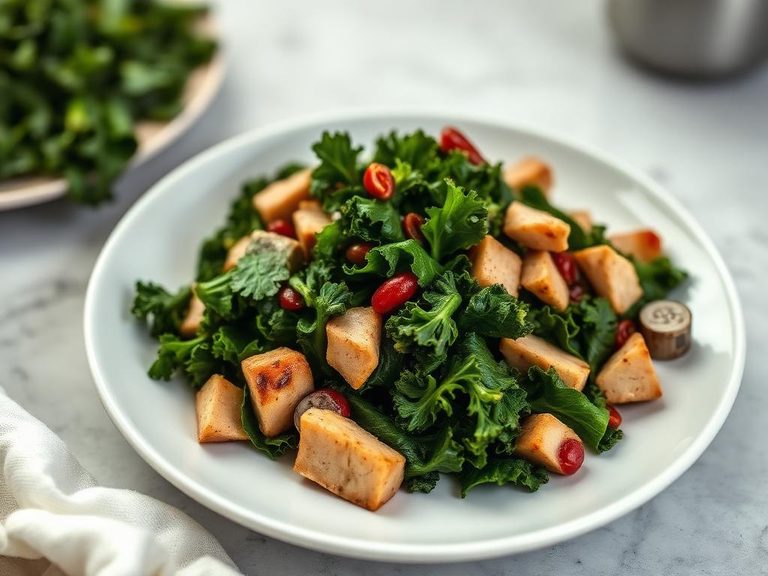 Southern-style kale with smoked turkey