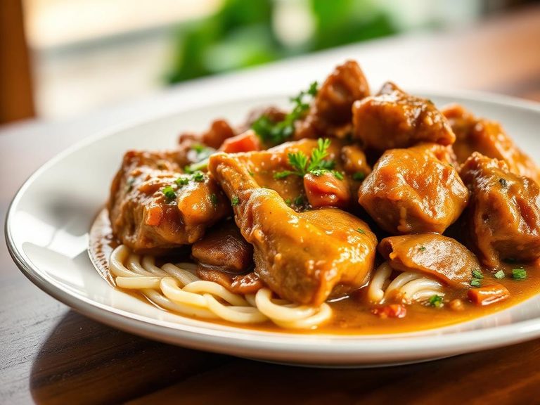Southern-style smothered giblets