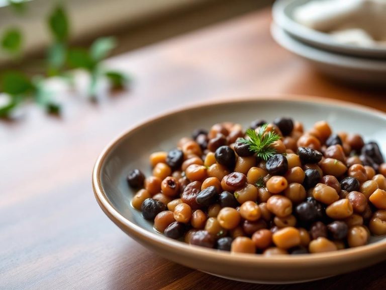 Southern-style stewed black-eyed peas