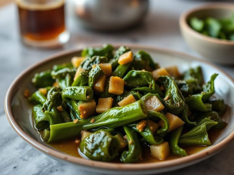 Southern-style turnip greens with pot liquor