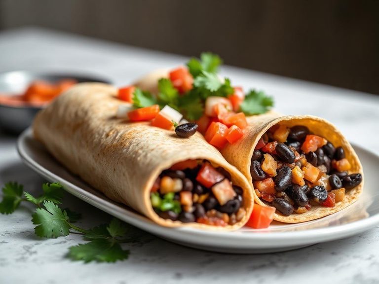 Southwestern Black Bean Wrap