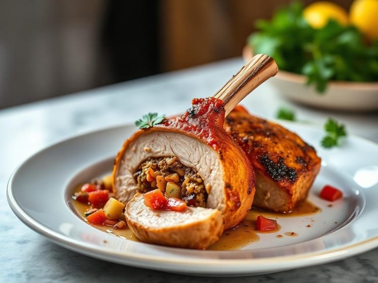 Southwestern Stuffed Pork Chops