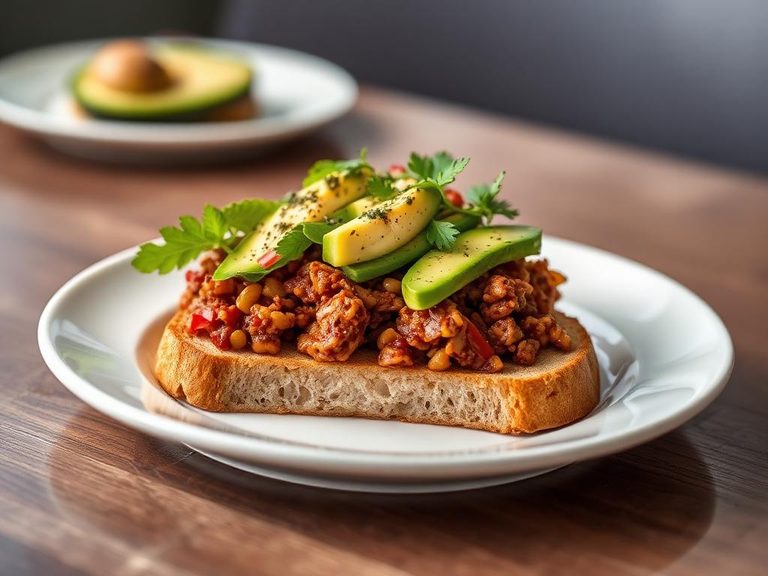 Soy & Avocado Open-Faced Sandwich
