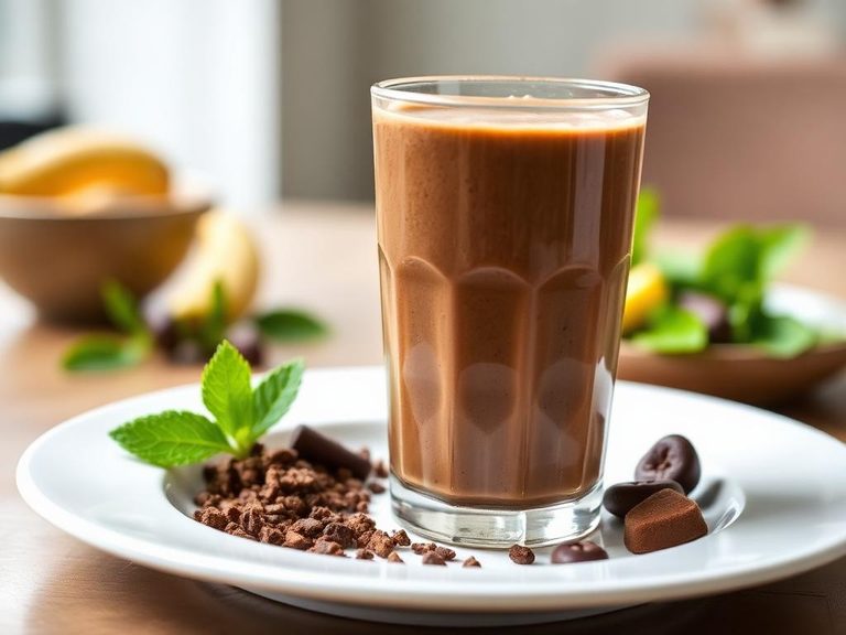 Soy-Based Chocolate Protein Shake