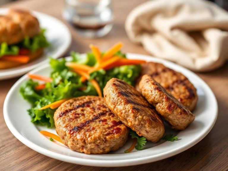Soy-based meat substitutes (like veggie burgers or sausages)