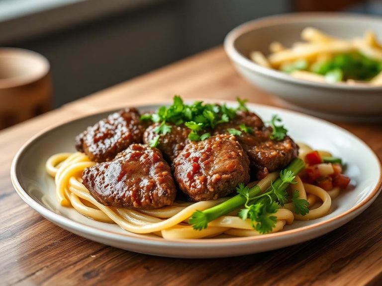 Soy-Based Salisbury Steak