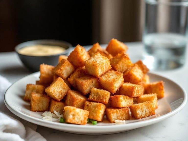 Soy Bread Croutons for Salad