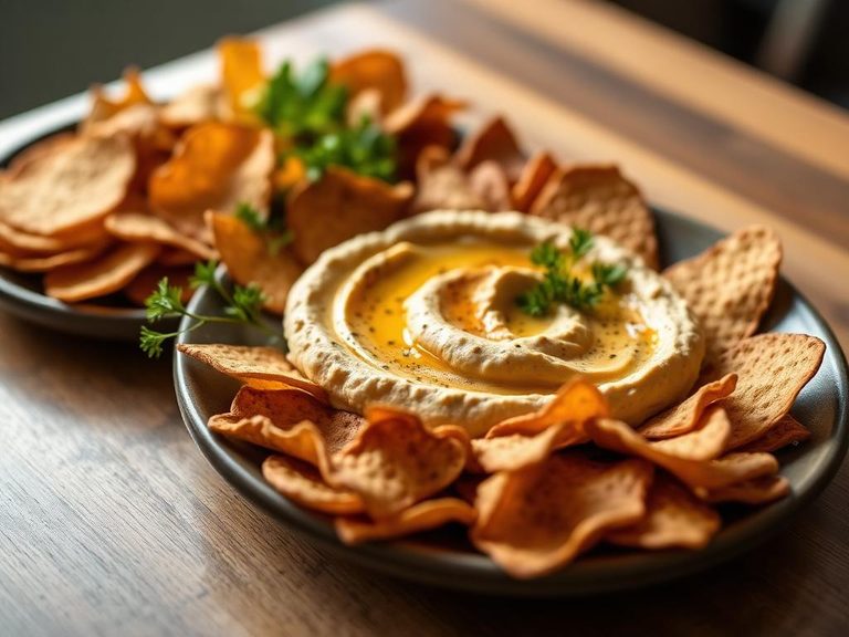 Soy Chip & Hummus Platter