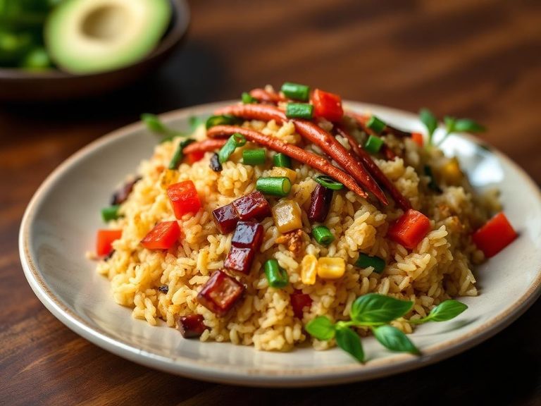 Soy-Glazed Vegetable Rice Pilaf