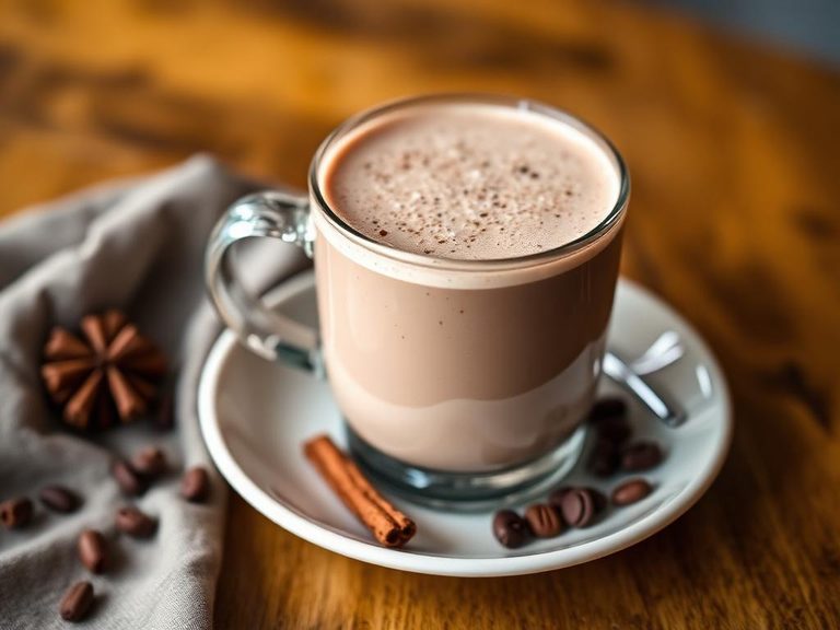 Soy milk hot cocoa