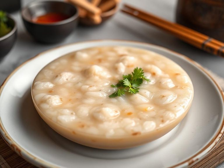 Soy milk porridge (congee)