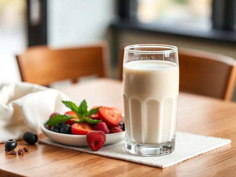 Soy milk smoothie