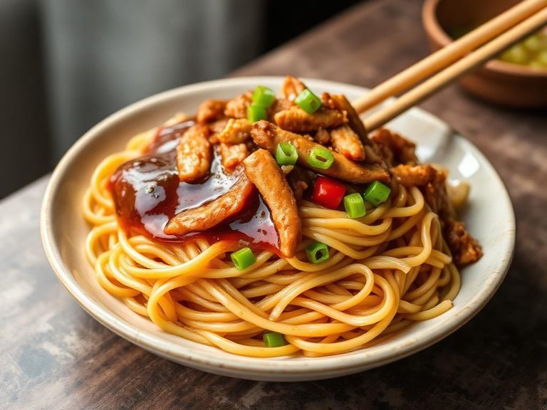Soy Sauce Chicken Noodles