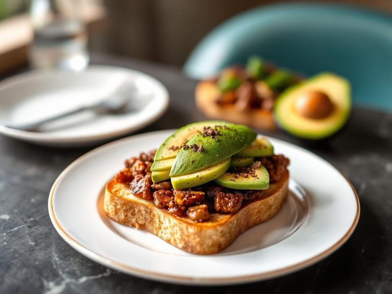 Soy toast with avocado