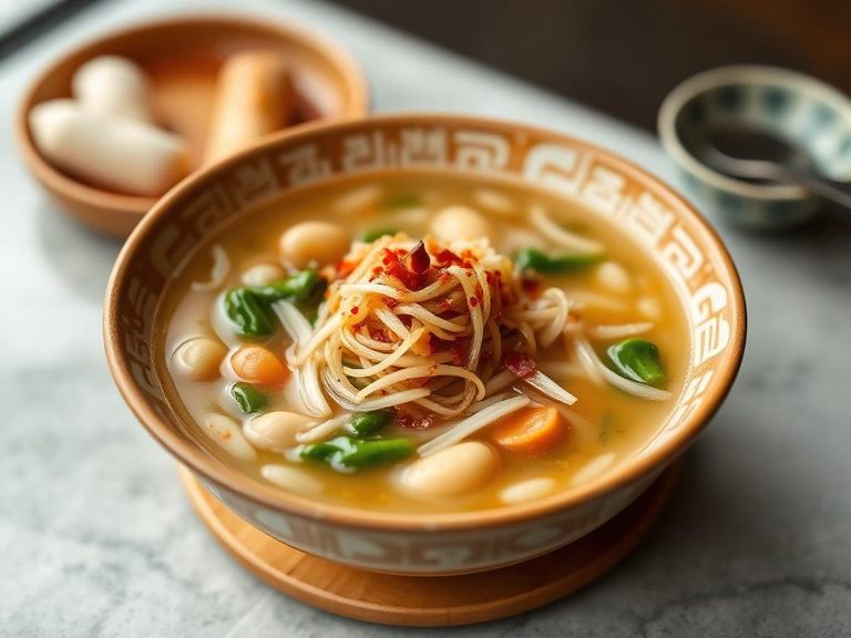 Soybean sprout soup