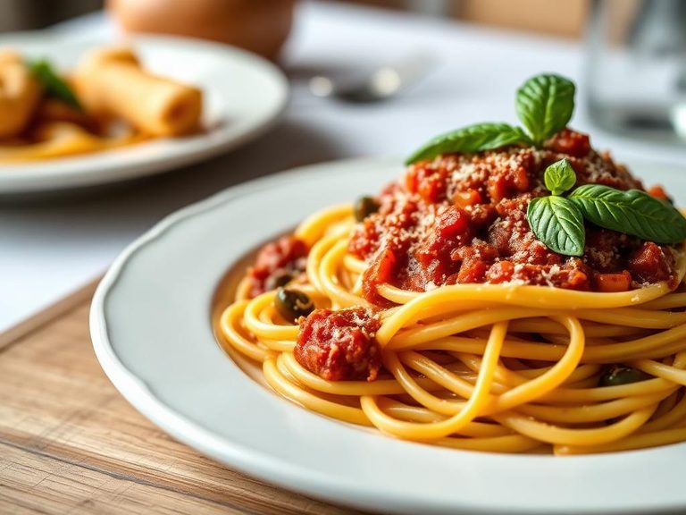 Spaghetti a la Bolognesa (Puerto Rican style)