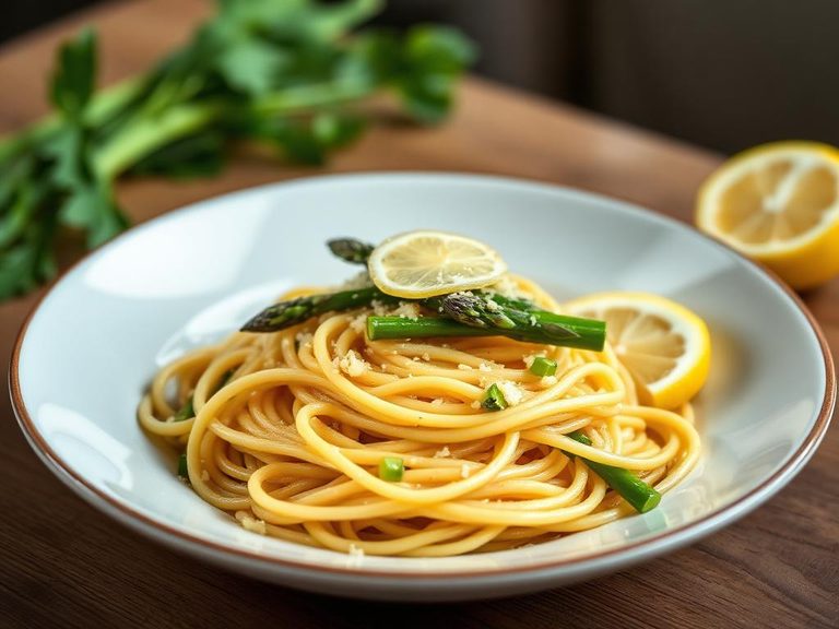 Spaghetti with Asparagus and Lemon