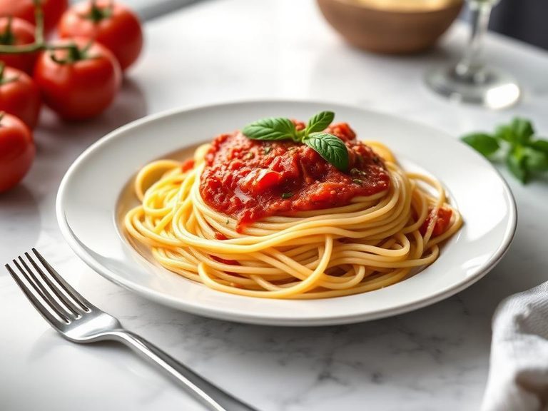 Spaghetti with Fresh Tomato Sauce