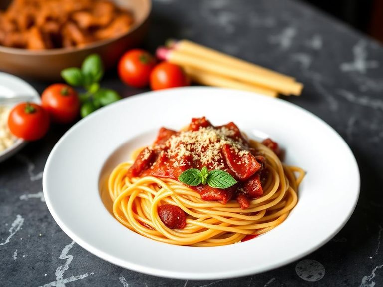 Spaghetti with Pepperoni