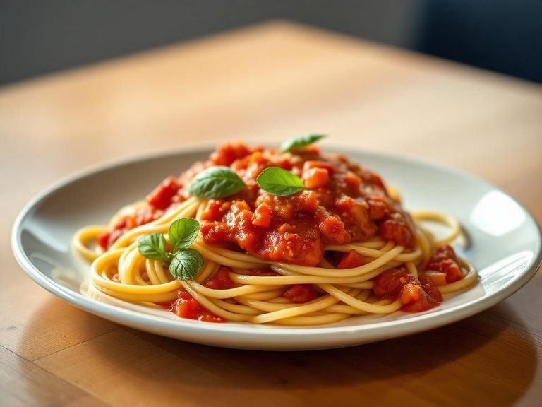 Spaghetti with Tomato Sauce