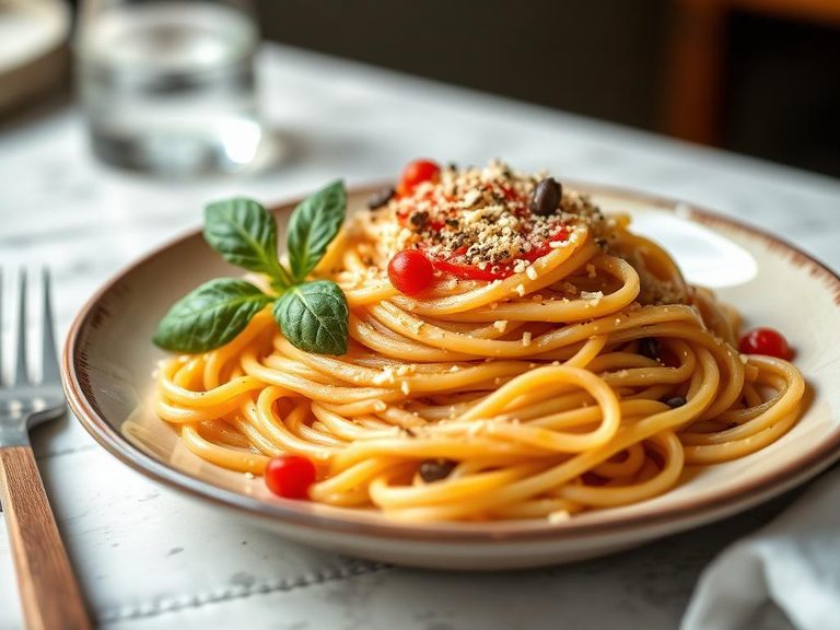 Spaghetti with Whole Wheat Pasta